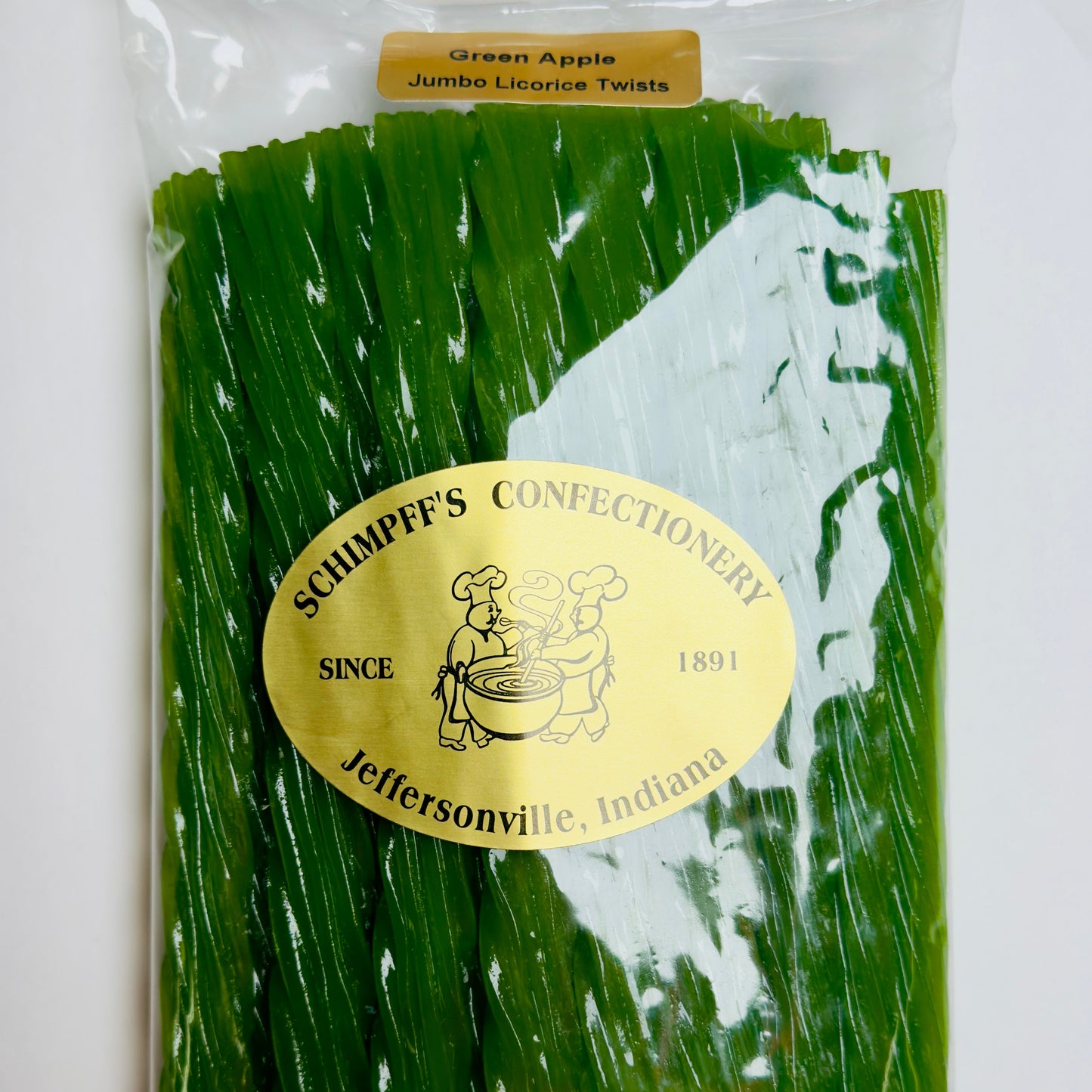 Green Apple Jumbo Licorice Twists