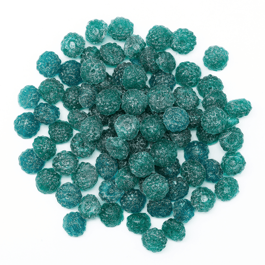 Schimpff's Sour Blue Raspberry Drops - front view