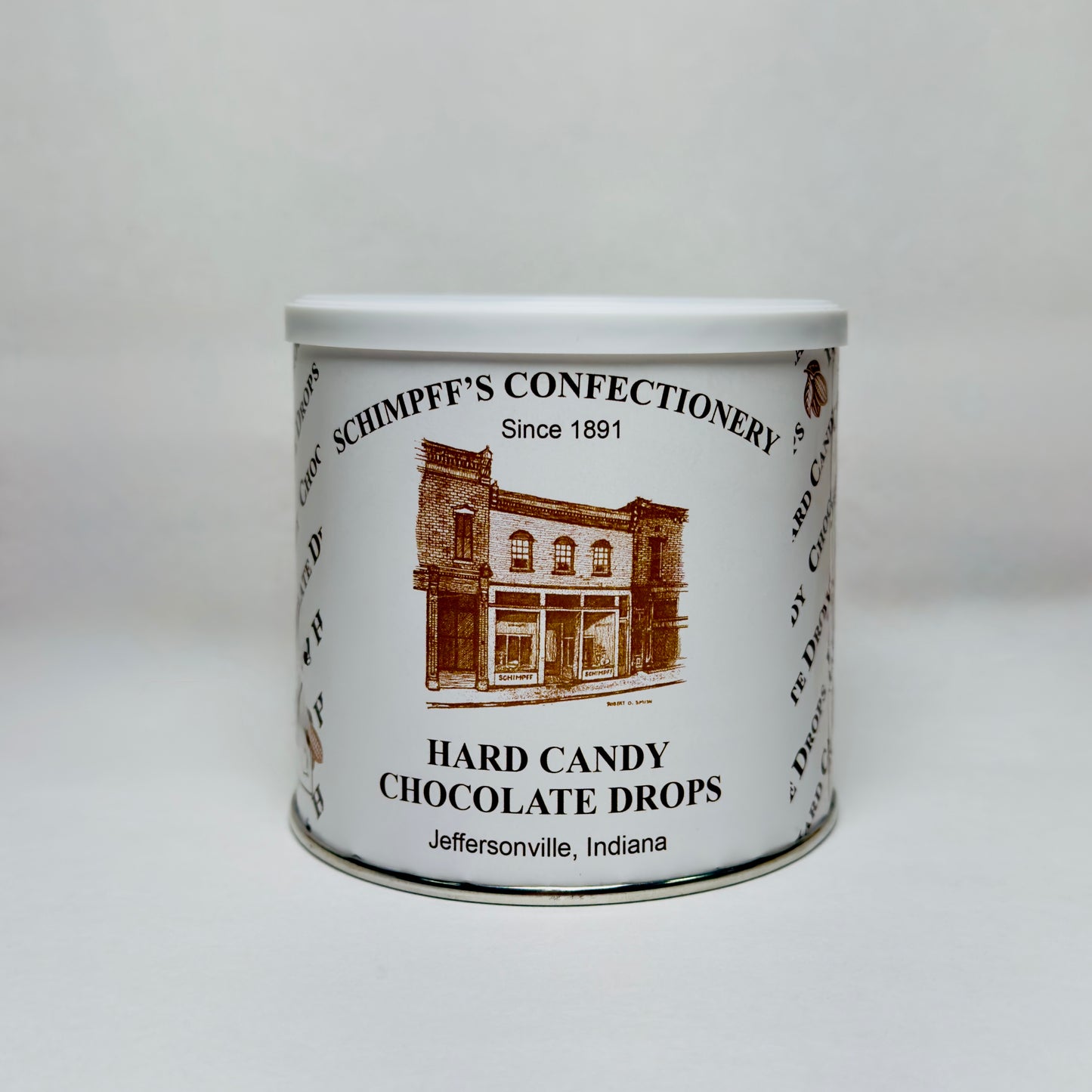 Schimpff's Chocolate Drops Can